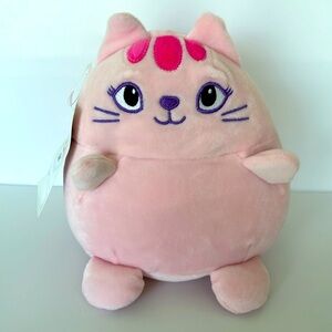 Animal Adventure Squishy Plush Pink Cat 8 Inches NWT